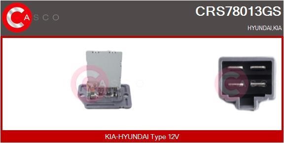 Casco CRS78013GS Резистор, компресор салону CRS78013GS: Приваблива ціна - Купити у Польщі на 2407.PL!