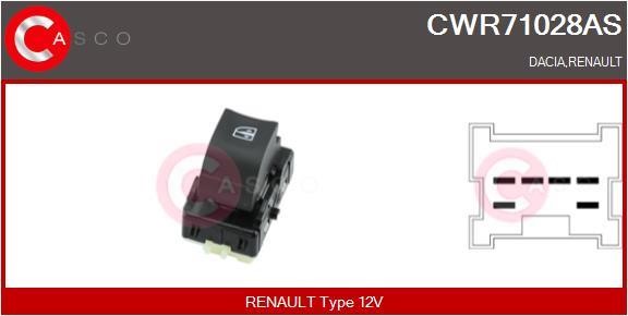 Casco CWR71028AS Power window button CWR71028AS: Buy near me in Poland at 2407.PL - Good price!