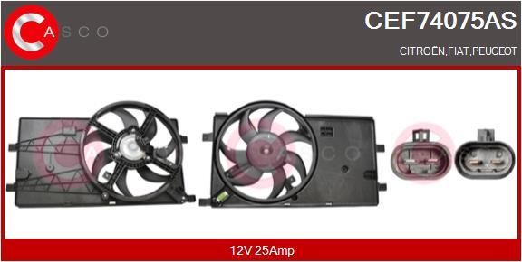 Casco CEF74075AS Електродвигун, вентилятор радіатора CEF74075AS: Приваблива ціна - Купити у Польщі на 2407.PL!