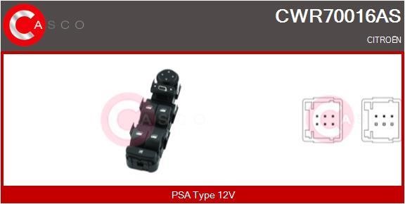 Casco CWR70016AS Window regulator button block CWR70016AS: Buy near me in Poland at 2407.PL - Good price!