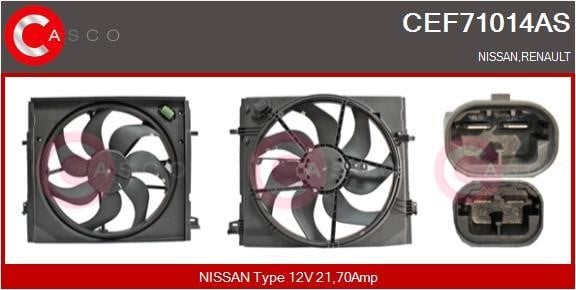 Casco CEF71014AS Електродвигун, вентилятор радіатора CEF71014AS: Купити у Польщі - Добра ціна на 2407.PL!