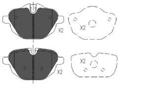 EEC BRP1752 Brake Pad Set, disc brake BRP1752: Buy near me in Poland at 2407.PL - Good price!