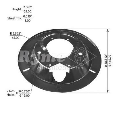 Ryme 07500 Cover Sheet, brake drum 07500: Buy near me at 2407.PL in Poland at an Affordable price!