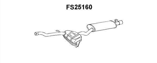 Faurecia FS25160 End Silencer FS25160: Buy near me in Poland at 2407.PL - Good price!
