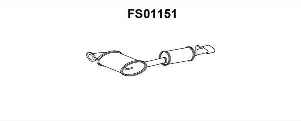 Faurecia FS01151 End Silencer FS01151: Buy near me in Poland at 2407.PL - Good price!