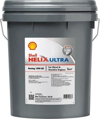 Shell 550040202 Моторное масло Shell Helix Ultra Racing 10W-60, 20л 550040202: Отличная цена - Купить в Польше на 2407.PL!