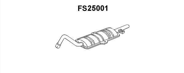 Faurecia FS25001 Глушитель, задняя часть FS25001: Отличная цена - Купить в Польше на 2407.PL!