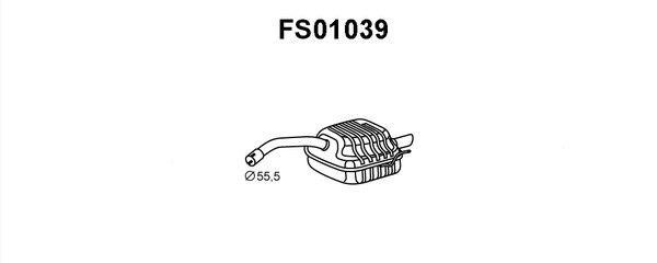 Faurecia FS01039 End Silencer FS01039: Buy near me in Poland at 2407.PL - Good price!