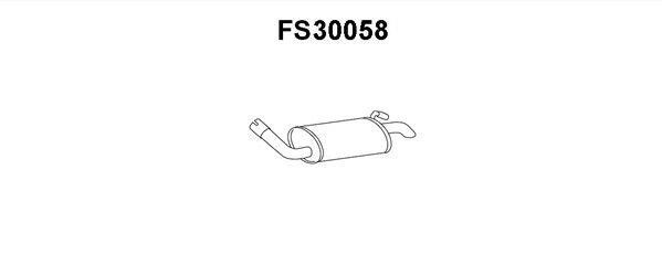 Faurecia FS30058 Глушитель, задняя часть FS30058: Отличная цена - Купить в Польше на 2407.PL!