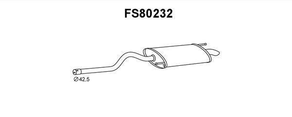 Faurecia FS80232 Глушник, задня частина FS80232: Приваблива ціна - Купити у Польщі на 2407.PL!