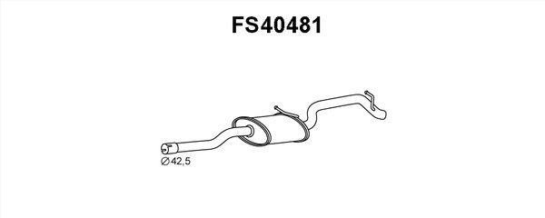 Faurecia FS40481 End Silencer FS40481: Buy near me in Poland at 2407.PL - Good price!