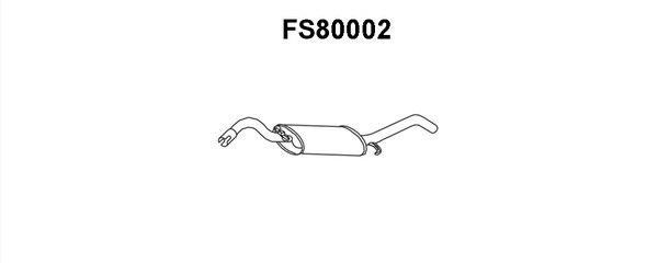 Faurecia FS80002 Глушитель, задняя часть FS80002: Отличная цена - Купить в Польше на 2407.PL!