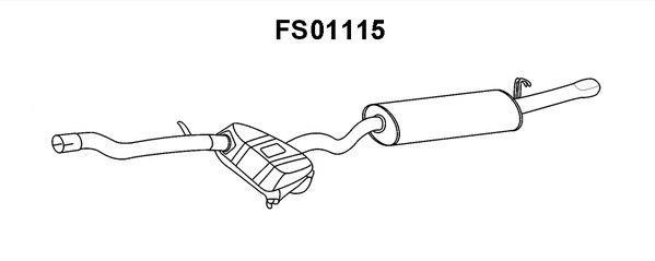 Faurecia FS01115 End Silencer FS01115: Buy near me in Poland at 2407.PL - Good price!