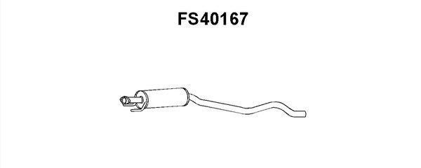 Faurecia FS40167 Средний глушитель выхлопных газов FS40167: Отличная цена - Купить в Польше на 2407.PL!
