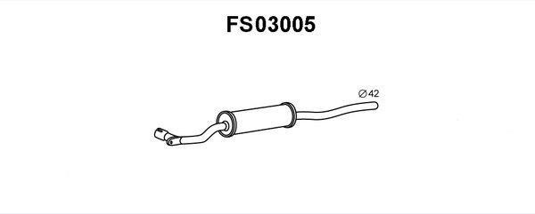 Faurecia FS03005 Front Silencer FS03005: Buy near me in Poland at 2407.PL - Good price!