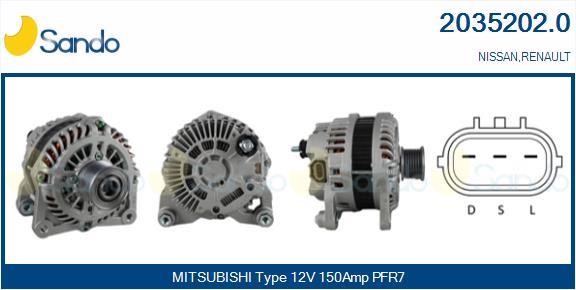 Sando 2035202.0 Alternator 20352020: Buy near me at 2407.PL in Poland at an Affordable price!