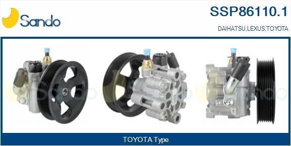 Sando SSP86110.1 Hydraulic Pump, steering system SSP861101: Buy near me in Poland at 2407.PL - Good price!