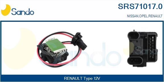 Sando SRS71017.0 Resistor, interior blower SRS710170: Buy near me in Poland at 2407.PL - Good price!