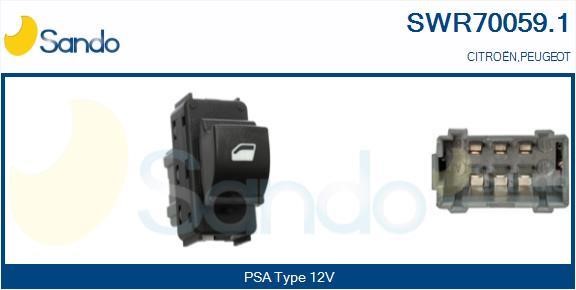 Sando SWR70059.1 Power window button SWR700591: Buy near me in Poland at 2407.PL - Good price!