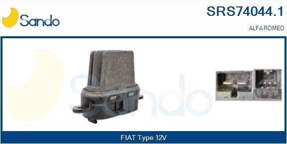 Sando SRS74044.1 Resistor, interior blower SRS740441: Buy near me at 2407.PL in Poland at an Affordable price!
