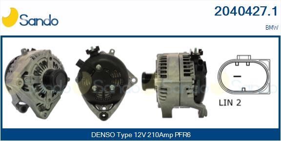 Sando 2040427.1 Alternator 20404271: Buy near me in Poland at 2407.PL - Good price!