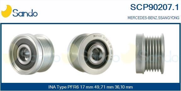 Sando SCP90207.1 Belt pulley generator SCP902071: Buy near me in Poland at 2407.PL - Good price!