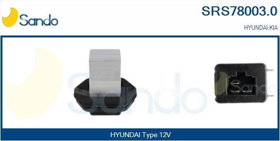 Sando SRS78003.0 Сопротивление, вентилятор салона SRS780030: Купить в Польше - Отличная цена на 2407.PL!