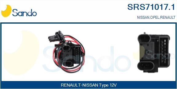 Sando SRS71017.1 Resistor, interior blower SRS710171: Buy near me in Poland at 2407.PL - Good price!
