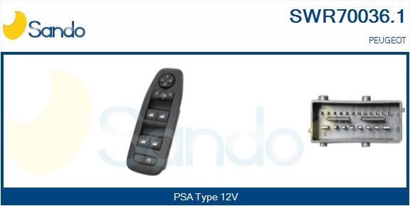 Sando SWR70036.1 Power window button SWR700361: Buy near me in Poland at 2407.PL - Good price!