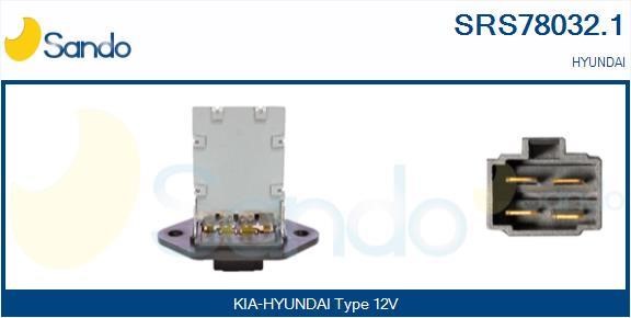 Sando SRS78032.1 Resistor, interior blower SRS780321: Buy near me at 2407.PL in Poland at an Affordable price!