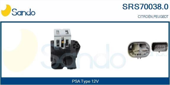 Sando SRS70038.0 Дополнительный резистор, электромотор - вентилятор радиатора SRS700380: Отличная цена - Купить в Польше на 2407.PL!
