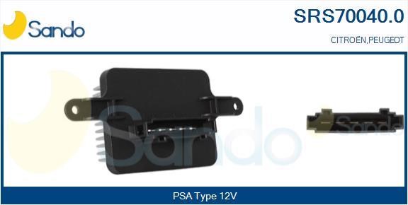 Sando SRS70040.0 Resistor, interior blower SRS700400: Buy near me at 2407.PL in Poland at an Affordable price!