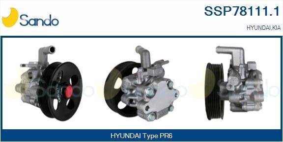 Sando SSP78111.1 Hydraulic Pump, steering system SSP781111: Buy near me at 2407.PL in Poland at an Affordable price!
