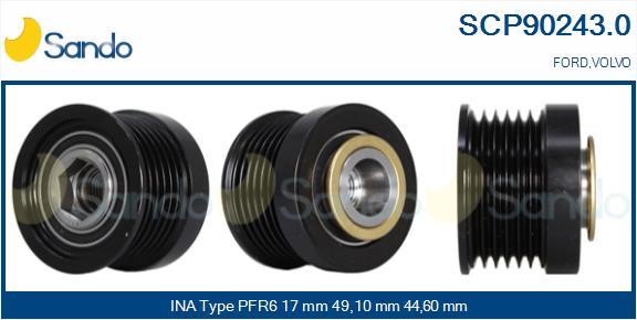Sando SCP90243.0 Koło pasowe alternatora SCP902430: Dobra cena w Polsce na 2407.PL - Kup Teraz!