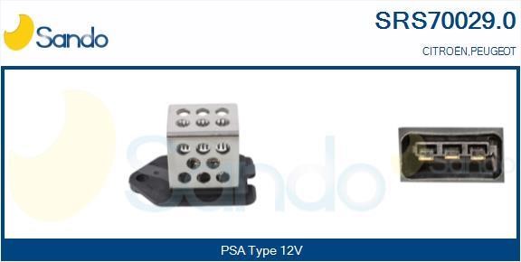Sando SRS70029.0 Дополнительный резистор, электромотор - вентилятор радиатора SRS700290: Отличная цена - Купить в Польше на 2407.PL!