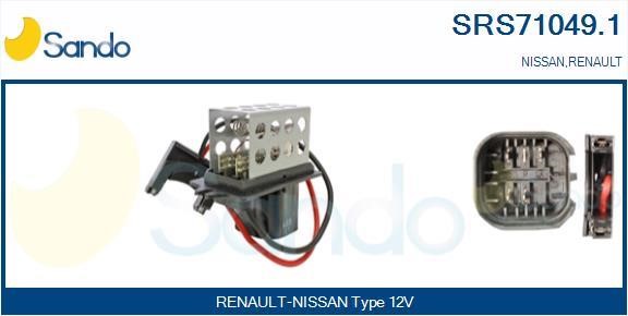 Sando SRS71049.1 Resistor, interior blower SRS710491: Buy near me in Poland at 2407.PL - Good price!