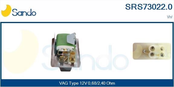 Sando SRS73022.0 Resistor, interior blower SRS730220: Buy near me in Poland at 2407.PL - Good price!
