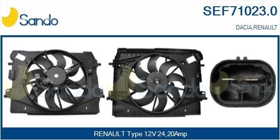 Sando SEF71023.0 Электродвигатель, вентилятор радиатора SEF710230: Отличная цена - Купить в Польше на 2407.PL!
