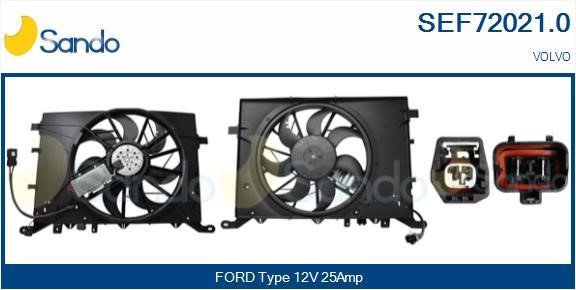 Sando SEF72021.0 Електродвигун, вентилятор радіатора SEF720210: Приваблива ціна - Купити у Польщі на 2407.PL!