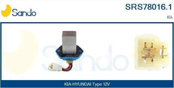 Sando SRS78016.1 Resistor, interior blower SRS780161: Buy near me at 2407.PL in Poland at an Affordable price!