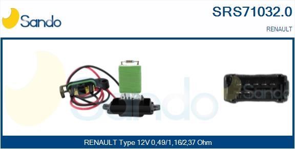 Sando SRS71032.0 Resistor, interior blower SRS710320: Buy near me in Poland at 2407.PL - Good price!