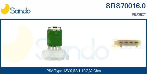 Sando SRS70016.0 Resistor, interior blower SRS700160: Buy near me at 2407.PL in Poland at an Affordable price!