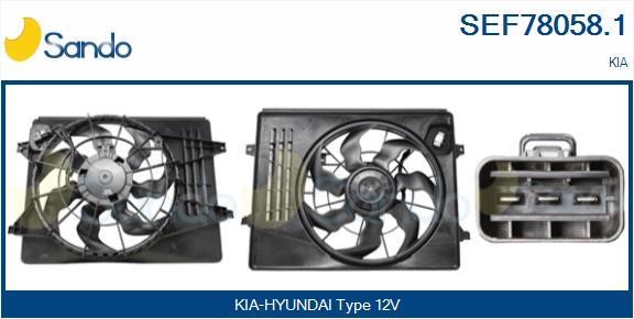 Sando SEF78058.1 Electric Motor, radiator fan SEF780581: Buy near me in Poland at 2407.PL - Good price!