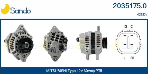 Sando 2035175.0 Alternator 20351750: Buy near me at 2407.PL in Poland at an Affordable price!