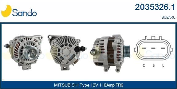 Sando 2035326.1 Alternator 20353261: Buy near me in Poland at 2407.PL - Good price!