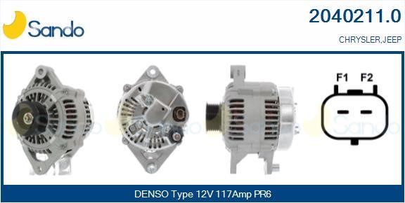 Sando 2040211.0 Alternator 20402110: Buy near me in Poland at 2407.PL - Good price!