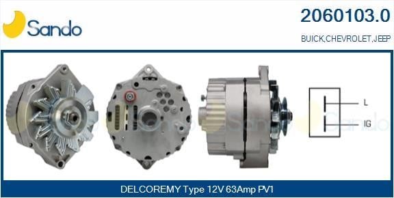 Sando 2060103.0 Alternator 20601030: Buy near me at 2407.PL in Poland at an Affordable price!