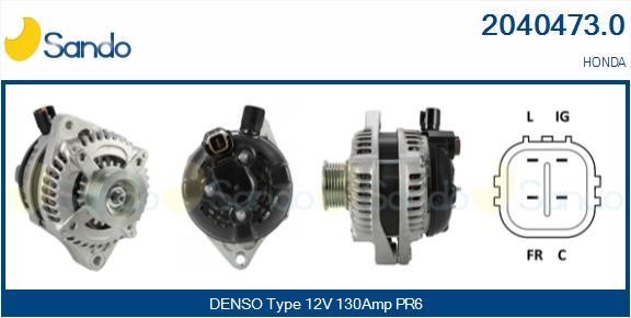Sando 2040473.0 Alternator 20404730: Buy near me at 2407.PL in Poland at an Affordable price!