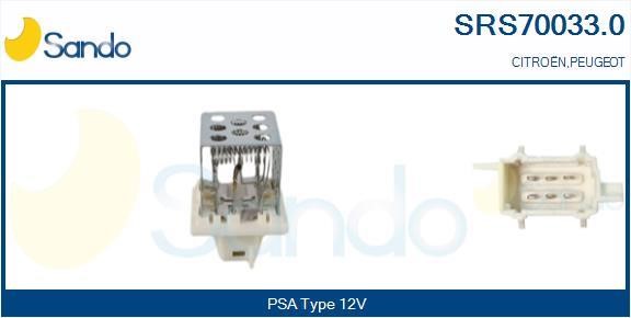 Sando SRS70033.0 Resistor, interior blower SRS700330: Buy near me in Poland at 2407.PL - Good price!