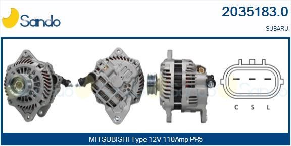 Sando 2035183.0 Alternator 20351830: Buy near me at 2407.PL in Poland at an Affordable price!
